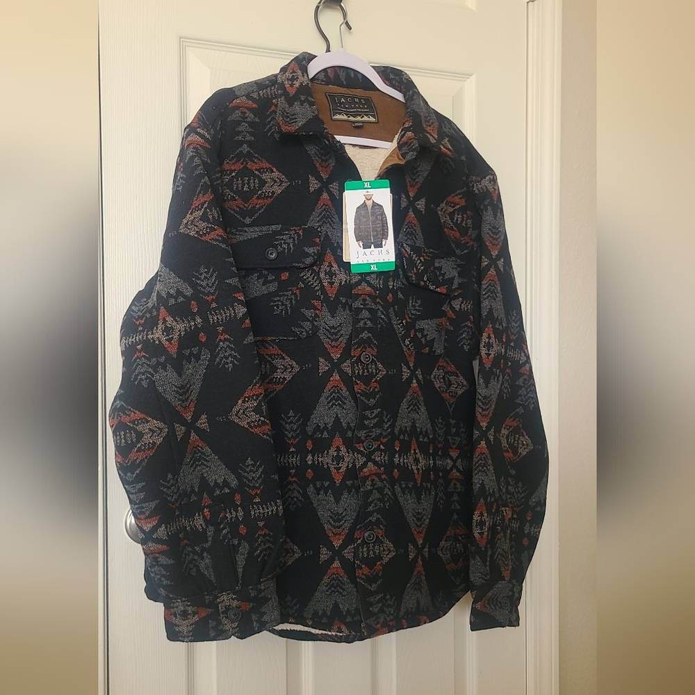 Jachs New York Wool Blend Sherpa Lined Jacket